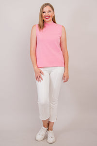 Reena Tank, Pink, Cotton - Final Sale