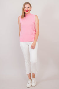 Reena Tank, Pink, Cotton - Final Sale