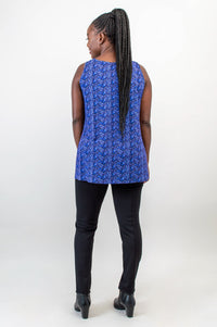 Relaxed Tank, Midnight Leaves, Bamboo - Final Sale