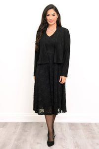 Elizabeth Dress, Black, Bamboo