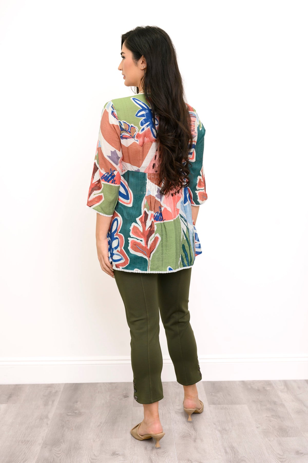 Renda Top, Abstract Patchwork