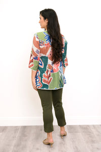 Renda Top, Abstract Patchwork