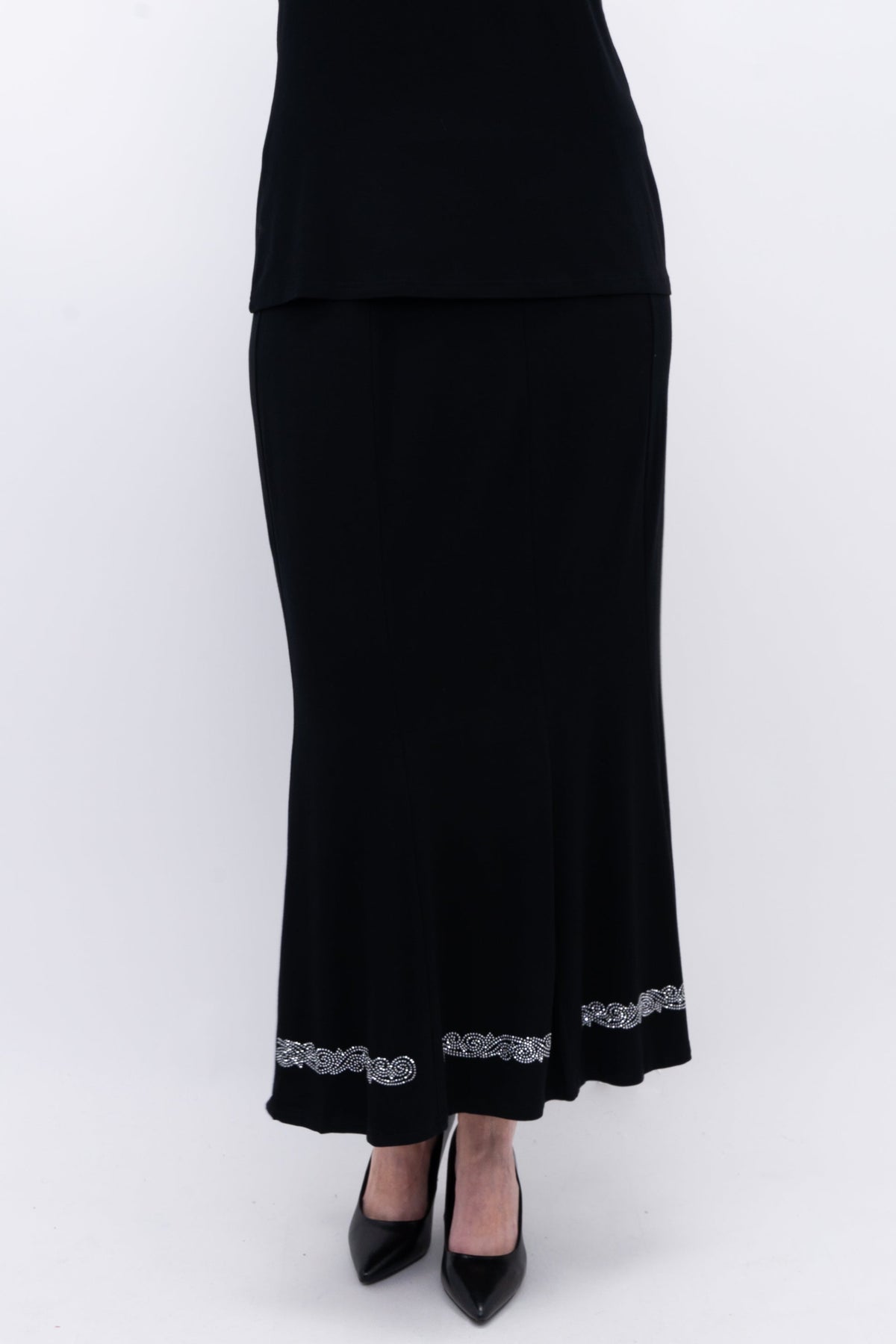 Richmond Skirt, Black Diamond, Bamboo - Final Sale