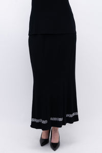 Richmond Skirt, Black Diamond, Bamboo - Final Sale