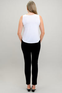 Ritzy Tank, White, Bamboo