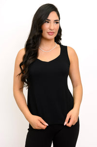 Ritzy Tank, Black, Bamboo