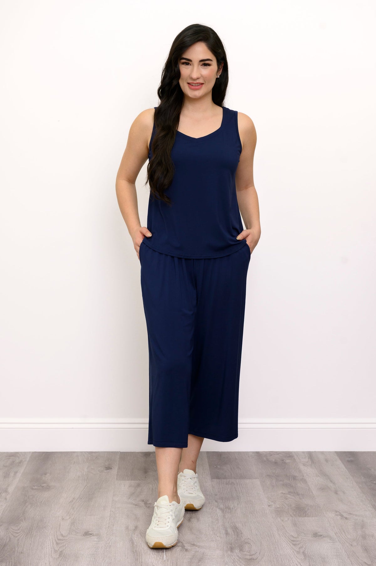 Ritzy Tank, Indigo, Bamboo