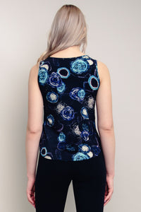 Ritzy Tank, Teal Bubbly, Bamboo- Final Sale