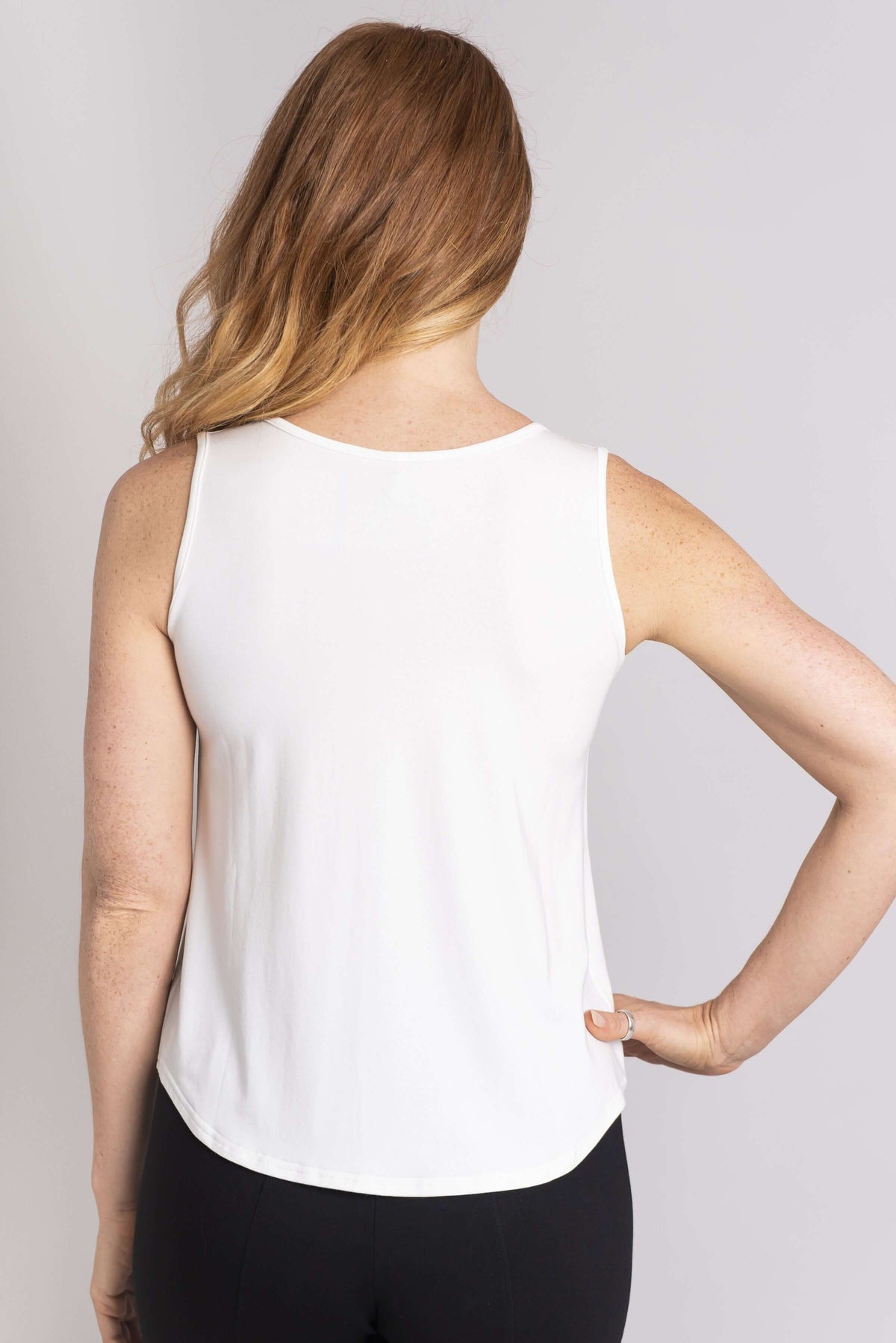 Ritzy Tank, White, Bamboo - Blue Sky Clothing Co