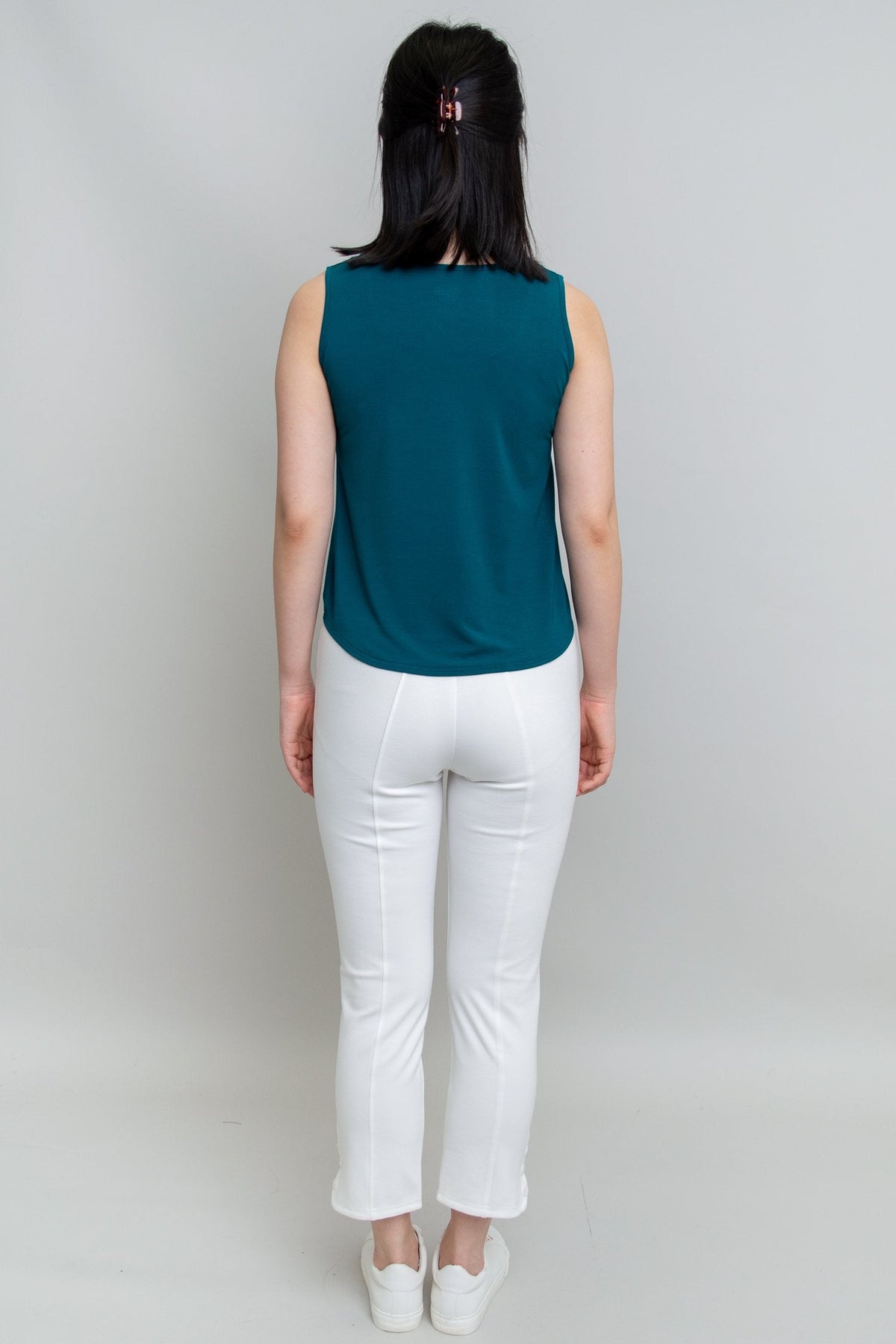 Ritzy Tank, Teal, Bamboo