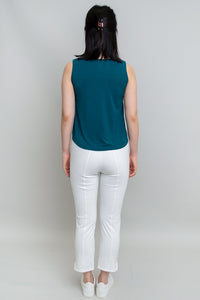Ritzy Tank, Teal, Bamboo