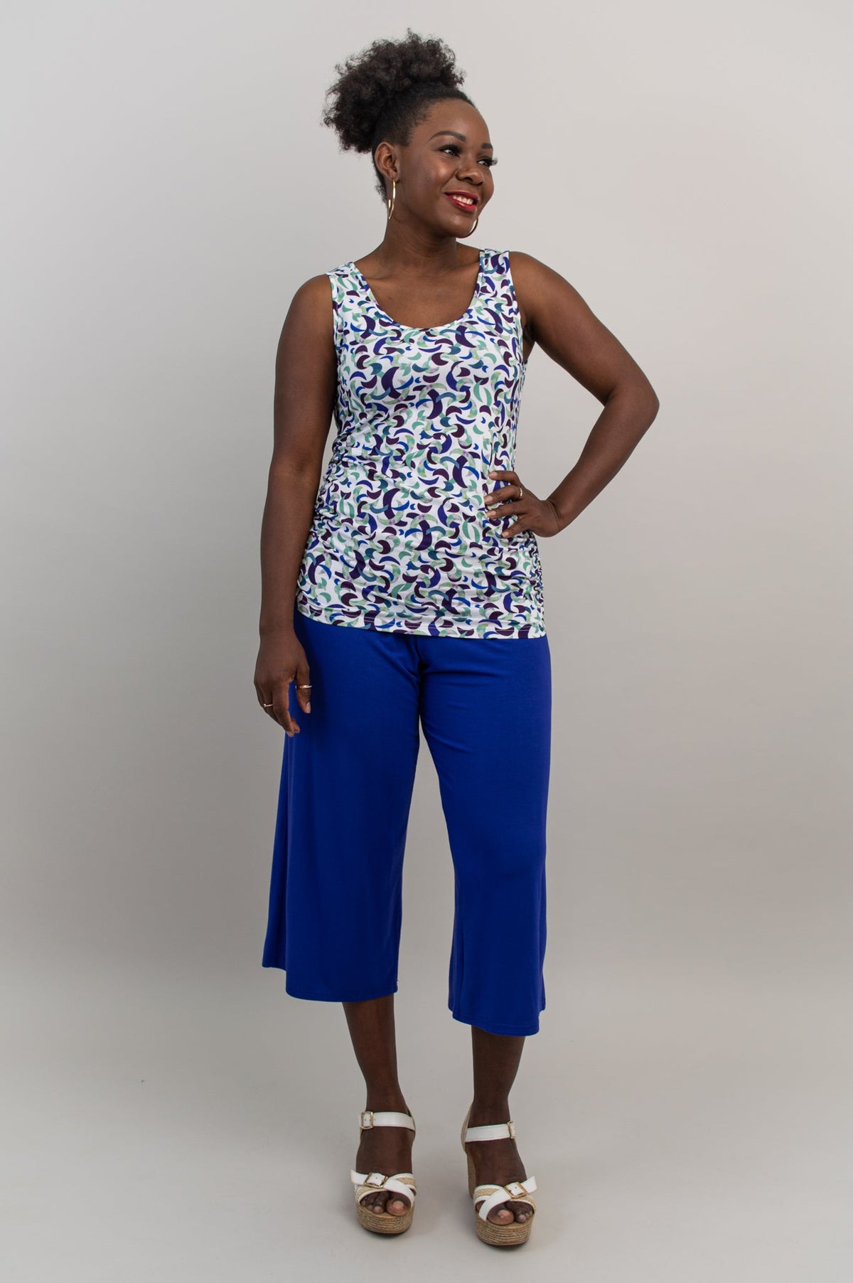 Roberta Tank, Moon Dance, Bamboo- Final Sale