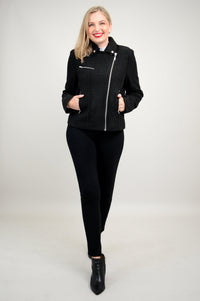 Ronnie Jacket, Black, Boiled Wool - Final Sale