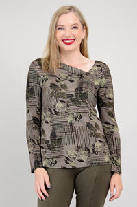 Ruth Top, Fall Sketch, Bamboo - Final Sale