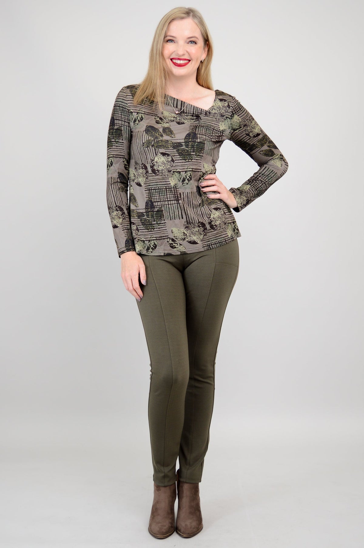 Ruth Top, Fall Sketch, Bamboo - Final Sale