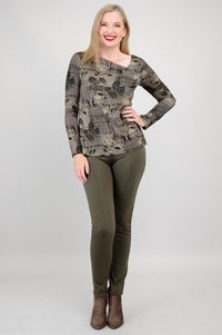Ruth Top, Fall Sketch, Bamboo - Final Sale