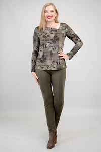 Ruth Top, Fall Sketch, Bamboo - Final Sale