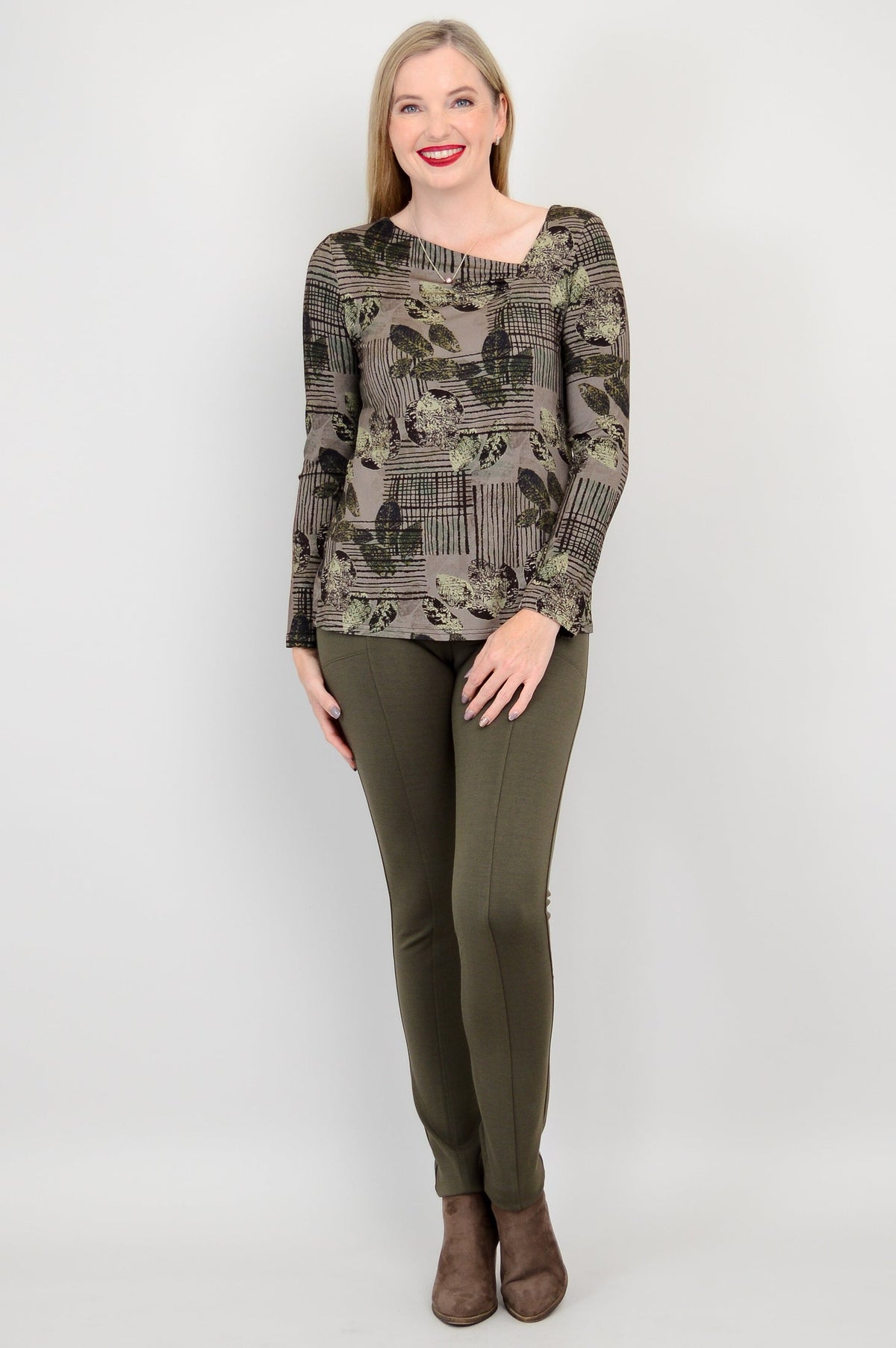 Ruth Top, Fall Sketch, Bamboo - Final Sale
