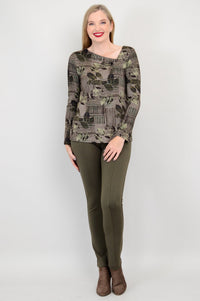 Ruth Top, Fall Sketch, Bamboo - Final Sale