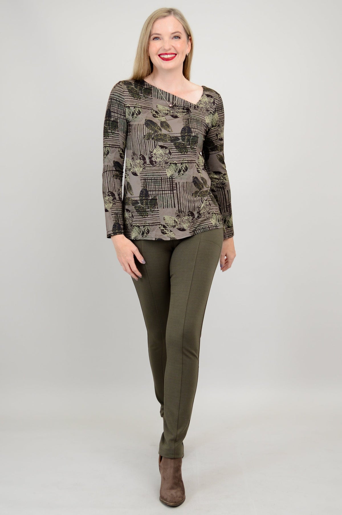 Ruth Top, Fall Sketch, Bamboo - Final Sale