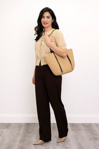 Shen Cardigan, Beige, Cotton