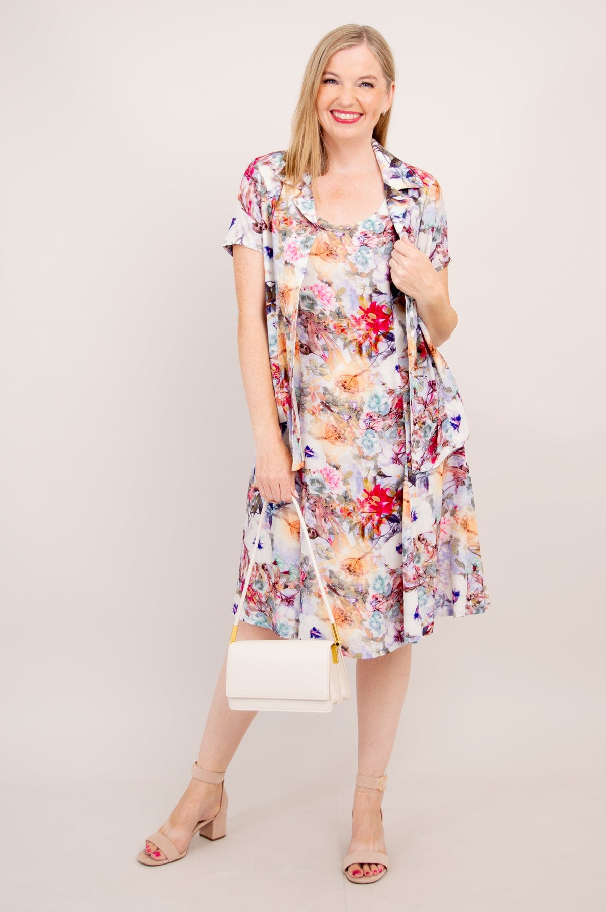Samantha S/S Top, Wilderberry, Woven Bamboo - final Sale