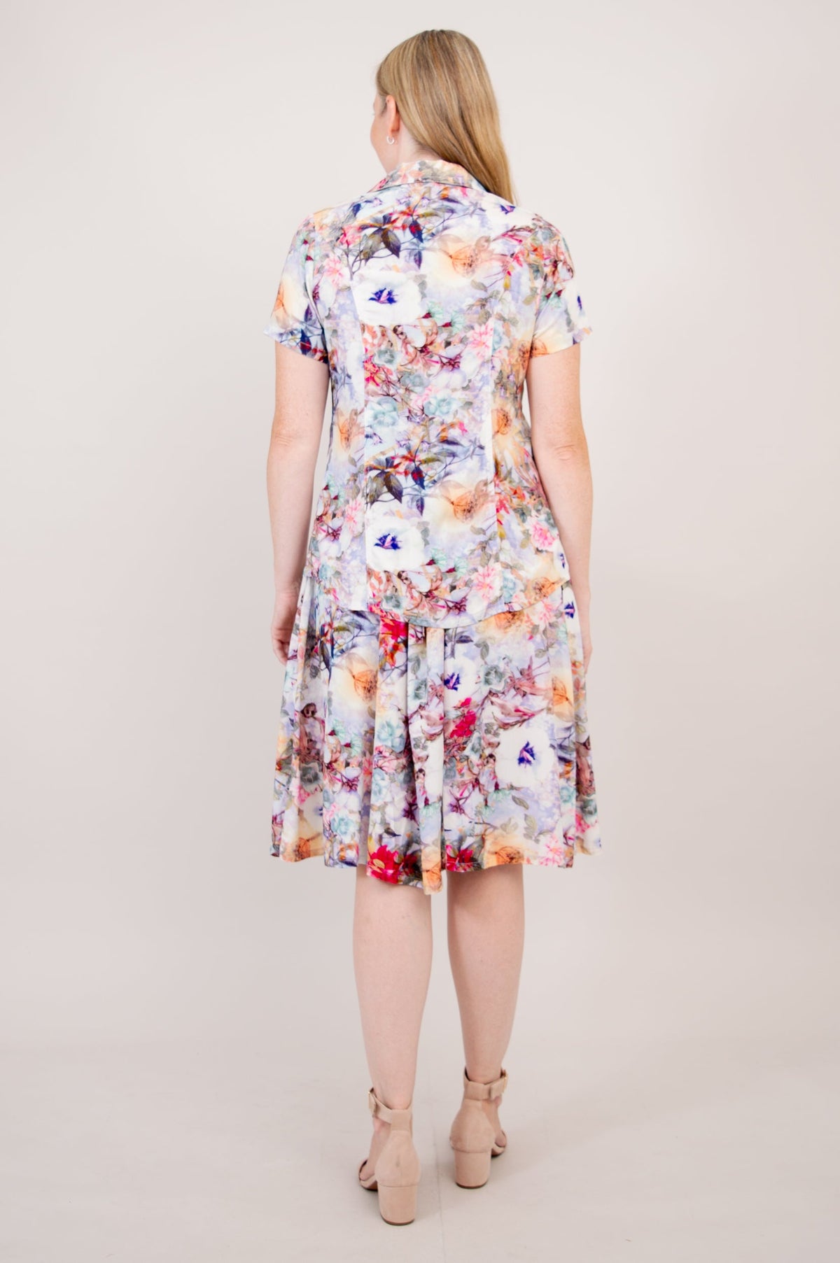 Samantha S/S Top, Wilderberry, Woven Bamboo - final Sale