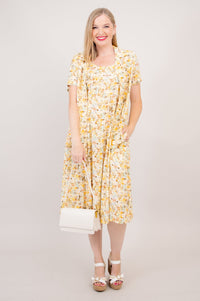 Samantha S/S Top, Dainty, Woven Bamboo - Final Sale