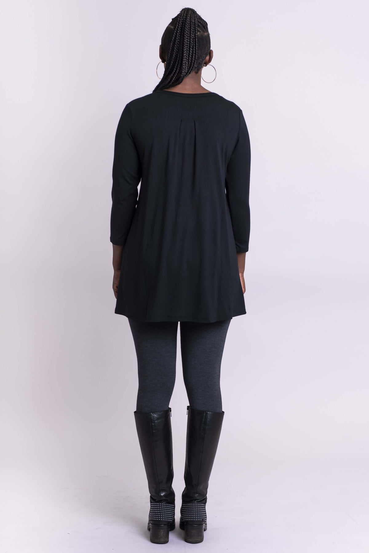 Sandy Tunic, Black, Bamboo - Blue Sky Clothing Co