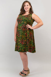 Sara Dress, Green Havana- Final Sale