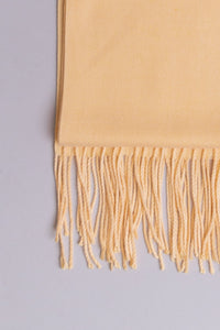 Women's cream color cozy warm stylish scarf.