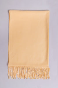 Women's cream color cozy warm stylish scarf.