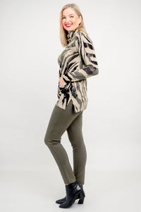 Scooby Sweater, Khaki Jungle, Bamboo Cotton- Final Sale