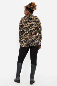 Woman displaying back view of Seymour Hooded Jacket