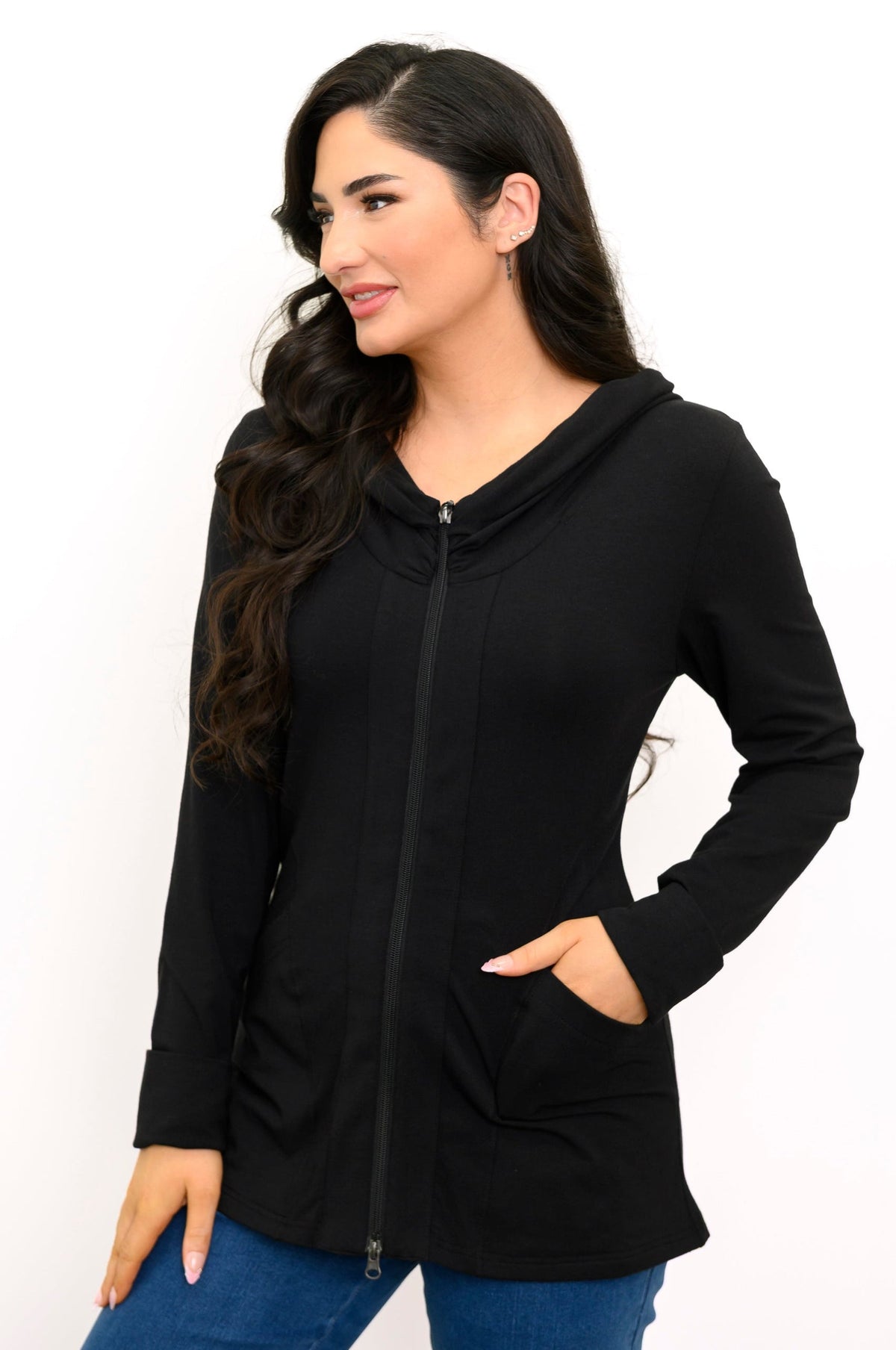 Seymour Jacket, Black, Bamboo