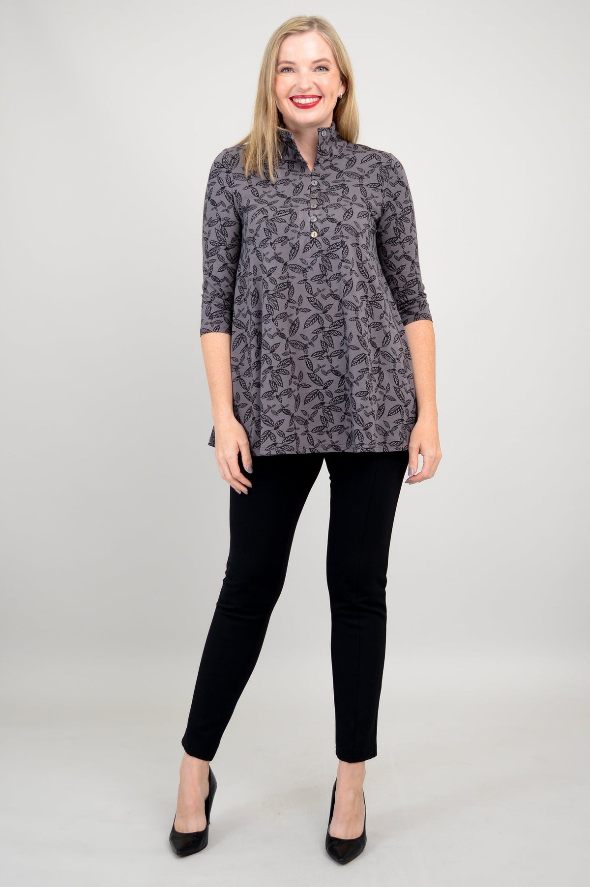 Sharon Top, Tahsis Leaf, Bamboo - Final Sale