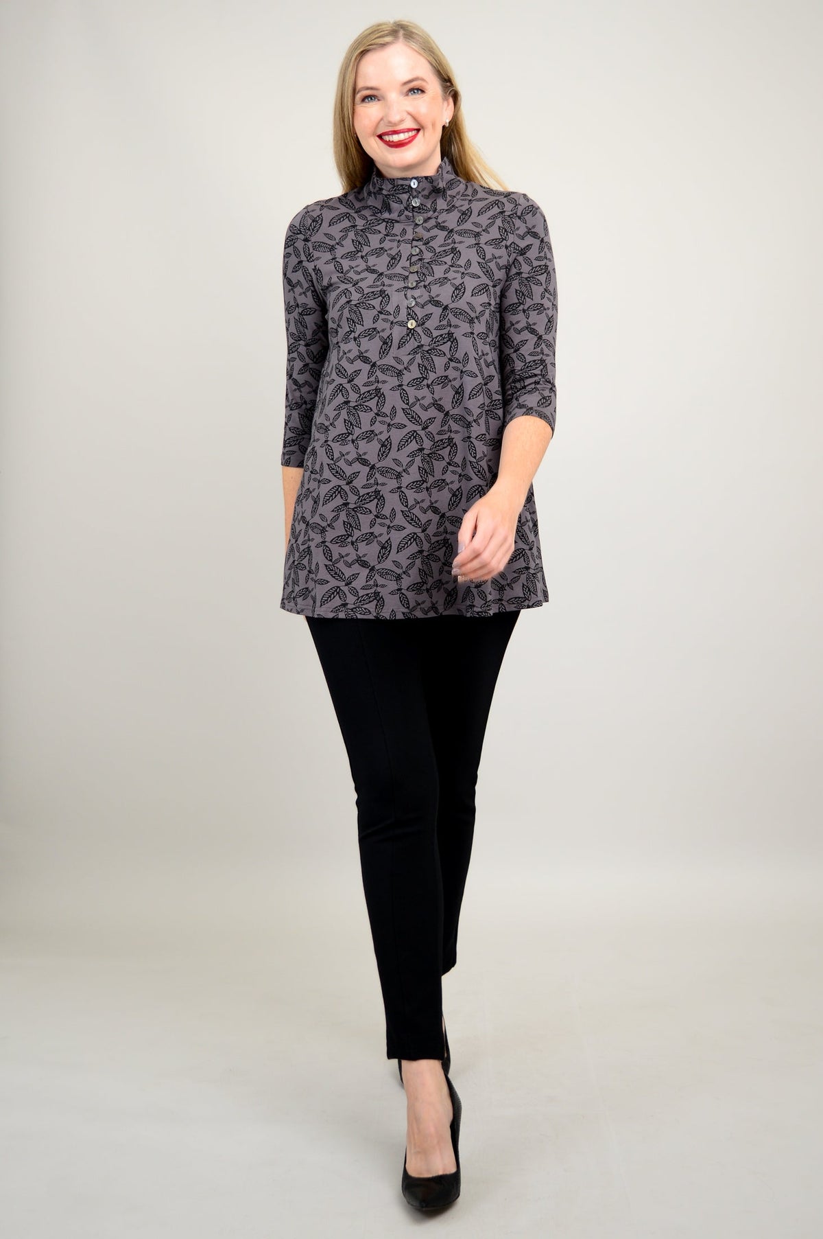 Sharon Top, Tahsis Leaf, Bamboo - Final Sale