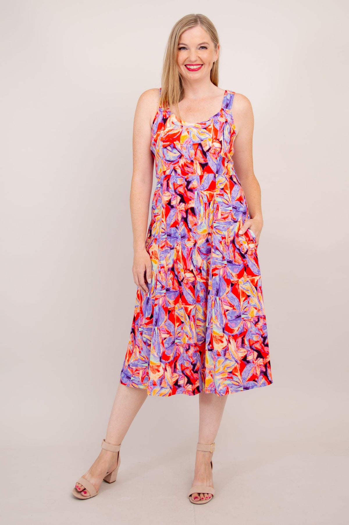 Shauna Dress, Carro, Woven Bamboo - Final Sale