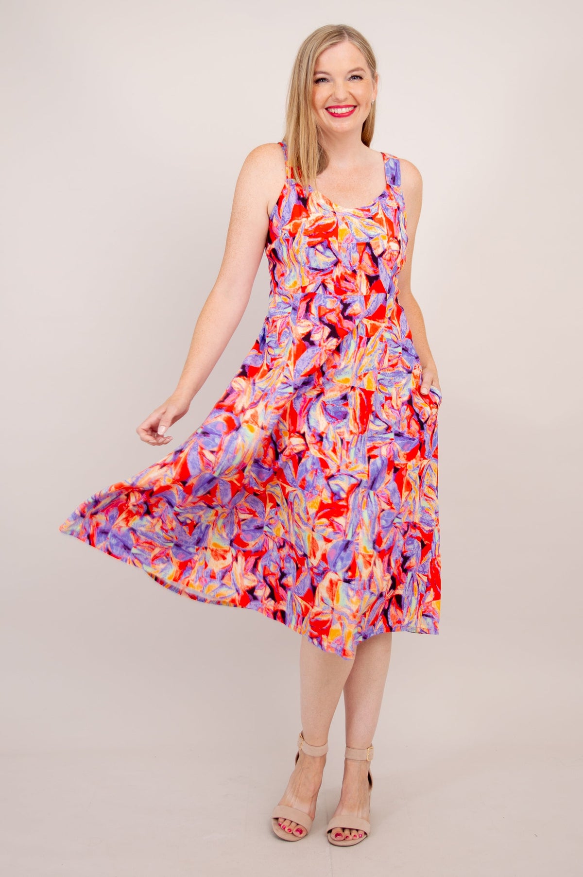 Shauna Dress, Carro, Woven Bamboo - Final Sale