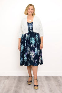 Shauna Dress, Moonlit Petals
