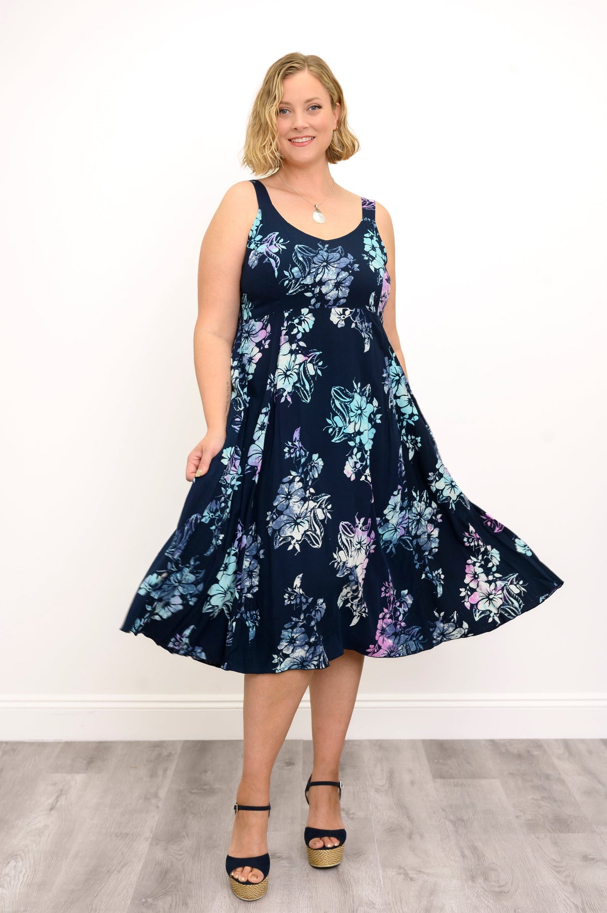 Shauna Dress, Moonlit Petals