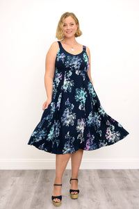 Shauna Dress, Moonlit Petals