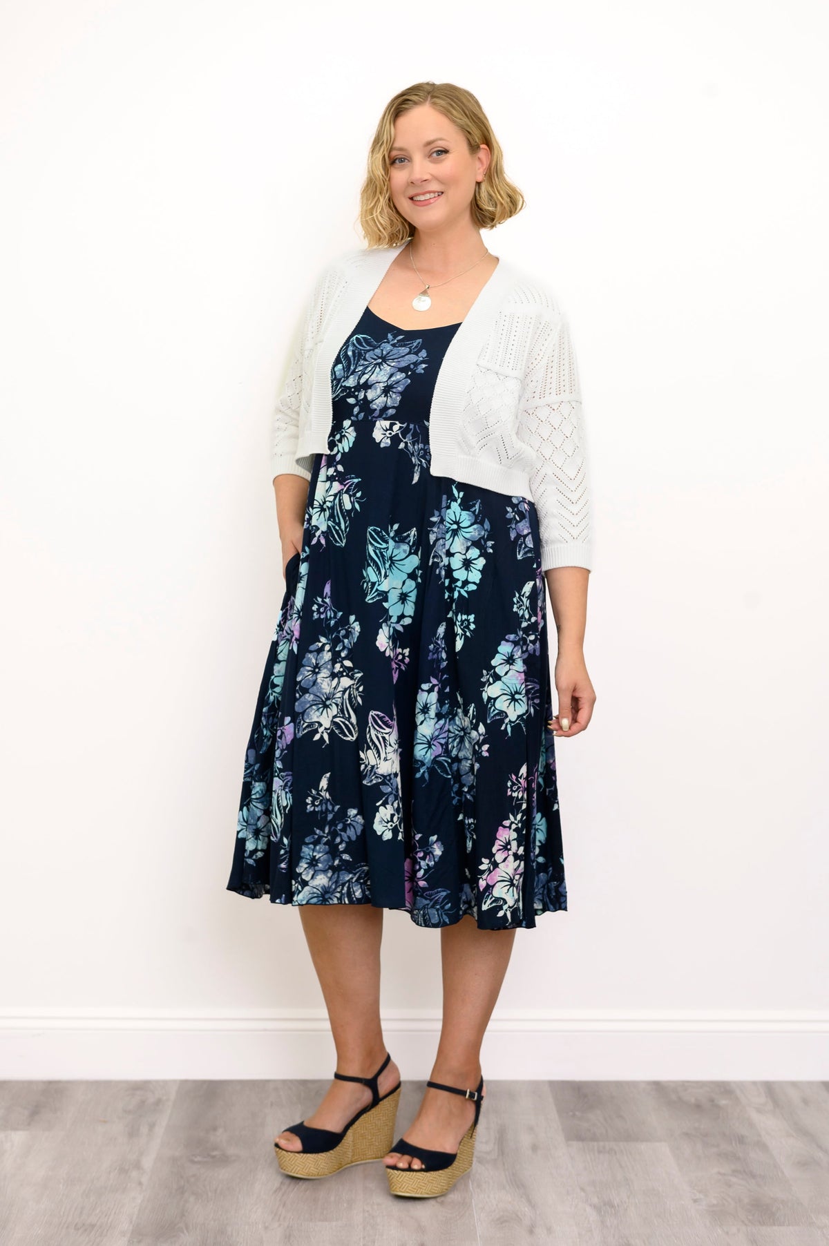 Shauna Dress, Moonlit Petals