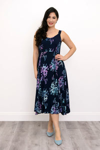 Shauna Dress, Moonlit Petals