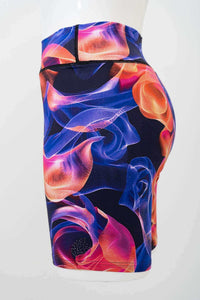 Side view of Hallie Bamboo Shorts in Prism Rose showcasing seamless waistband