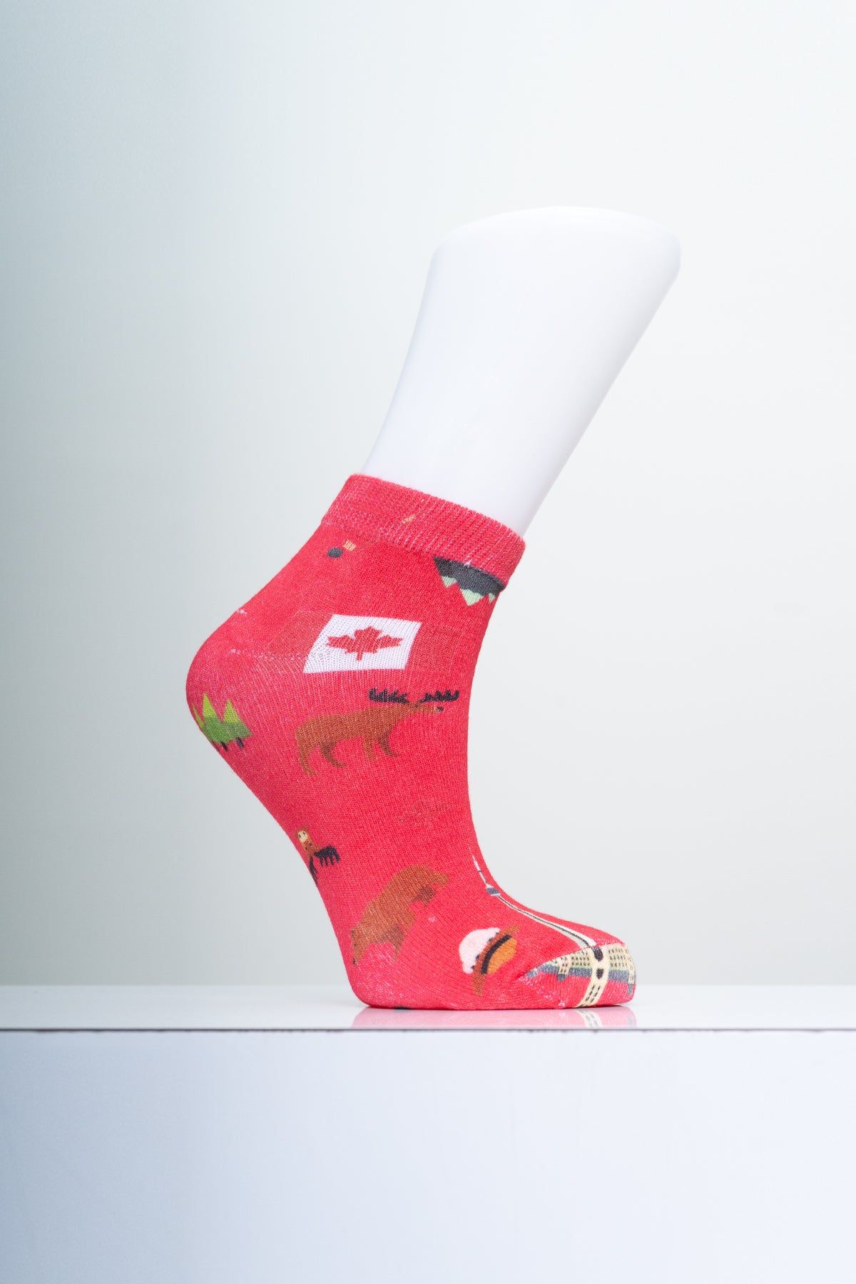 Ladies Ankle Bamboo Socks, Assorted Prints