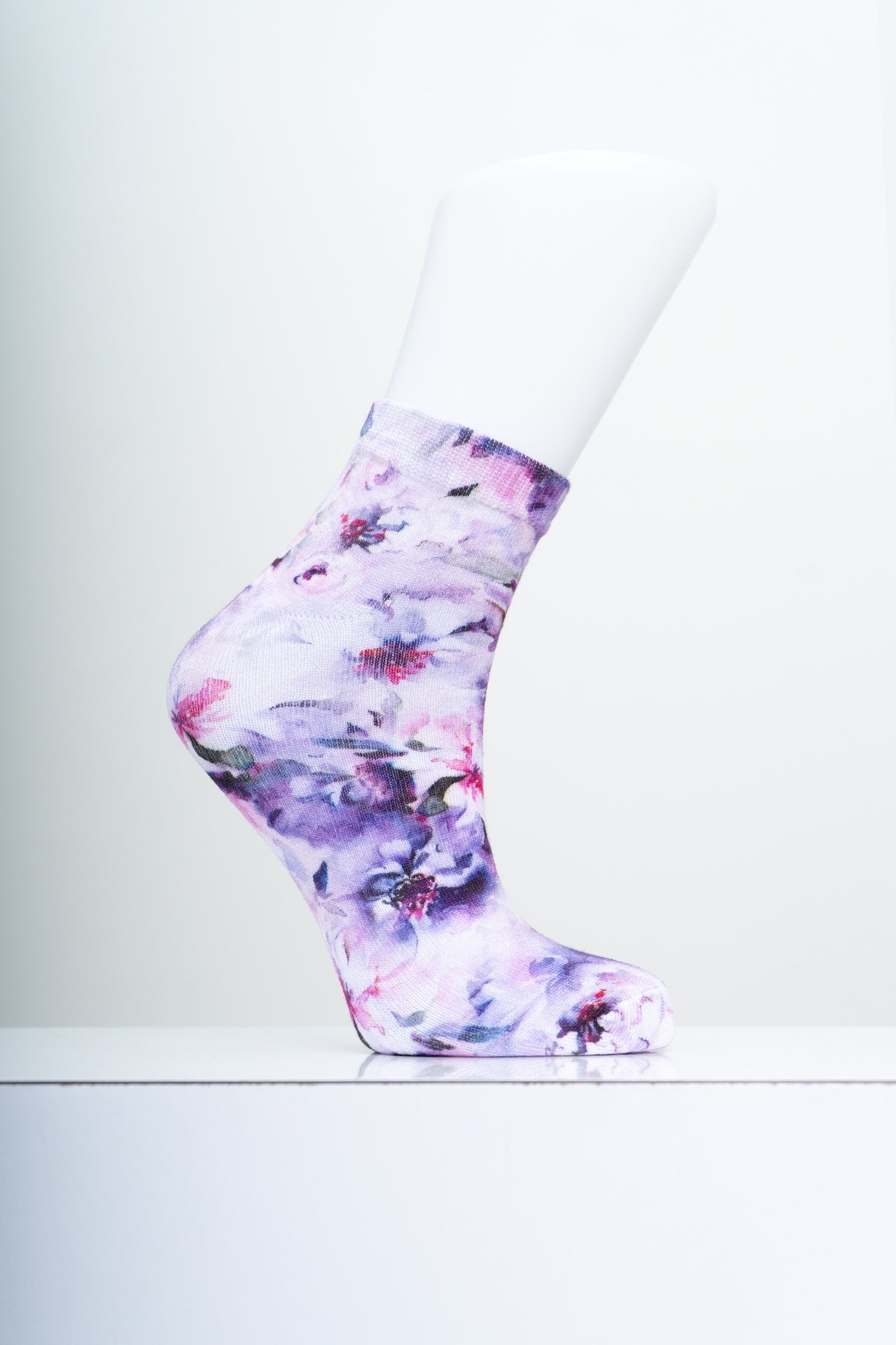 Ladies Ankle Bamboo Socks, Assorted Prints