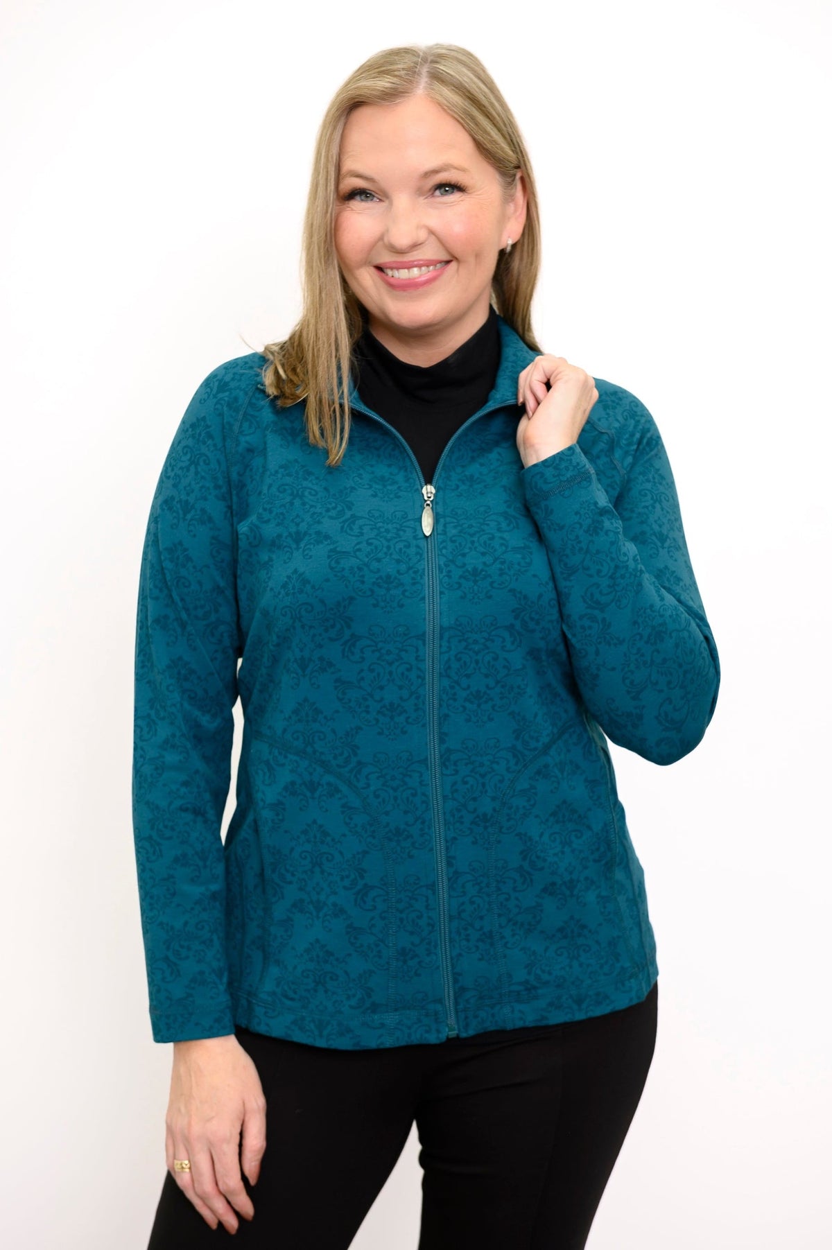 Sona Jacket, Teal Empire, Bamboo