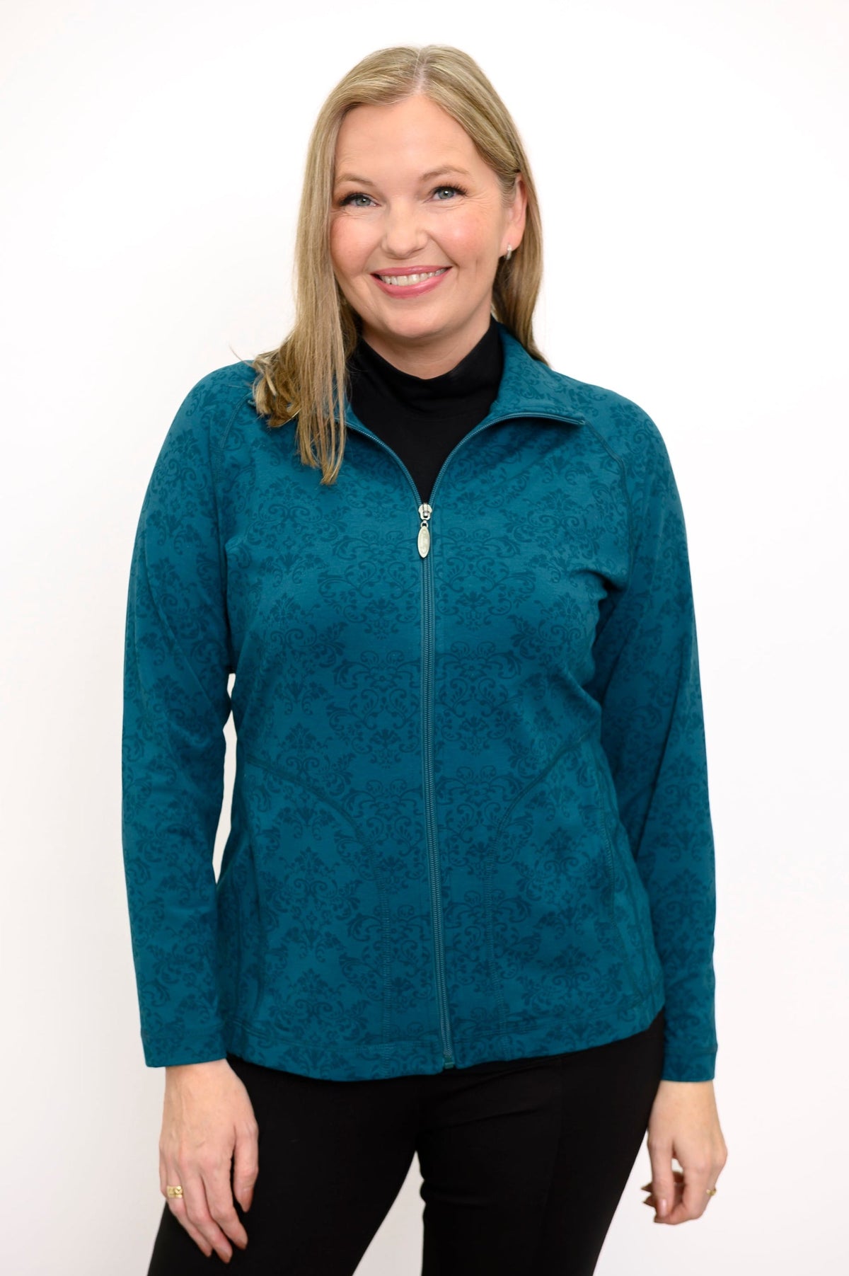 Sona Jacket, Teal Empire, Bamboo