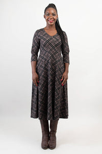 Soul Dress, Rich Plaid, Bamboo - Final Sale